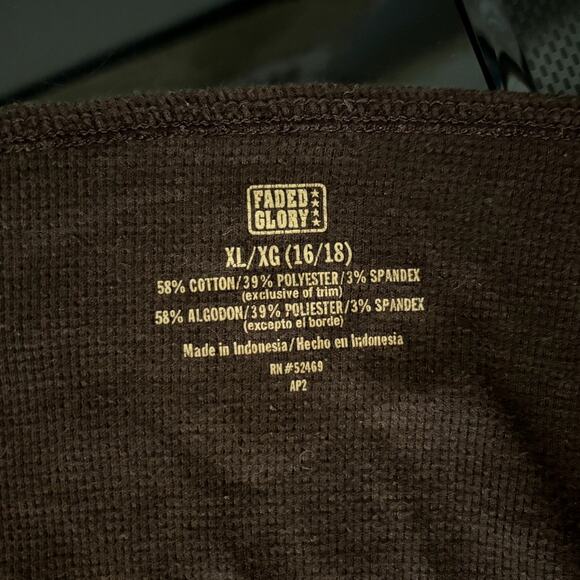 Faded Glory Lace Bow Cami Tank Top Brown Size XL Coquette Trashy Y2k Trendy - Picture 4 of 5